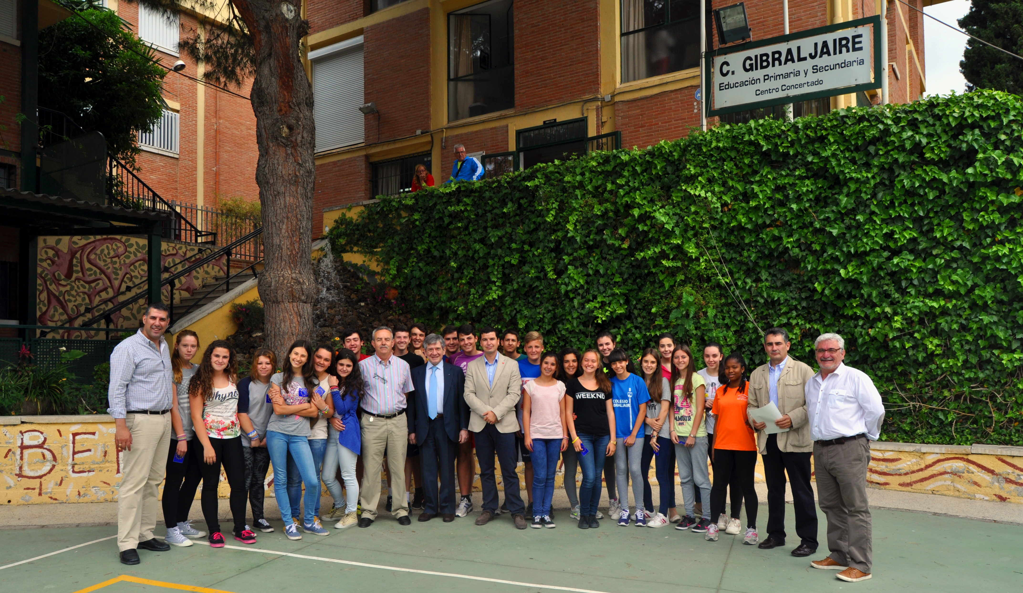 Col Gibraljaire - Cuéntame tu Europa - Enrique Barón visita el Colegio Gibraljaire